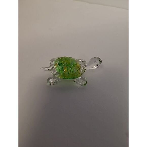 Lenox Crystal Mini Turtle Figurines Set of 3 - Purple Orange Green - Picture 7 of 11